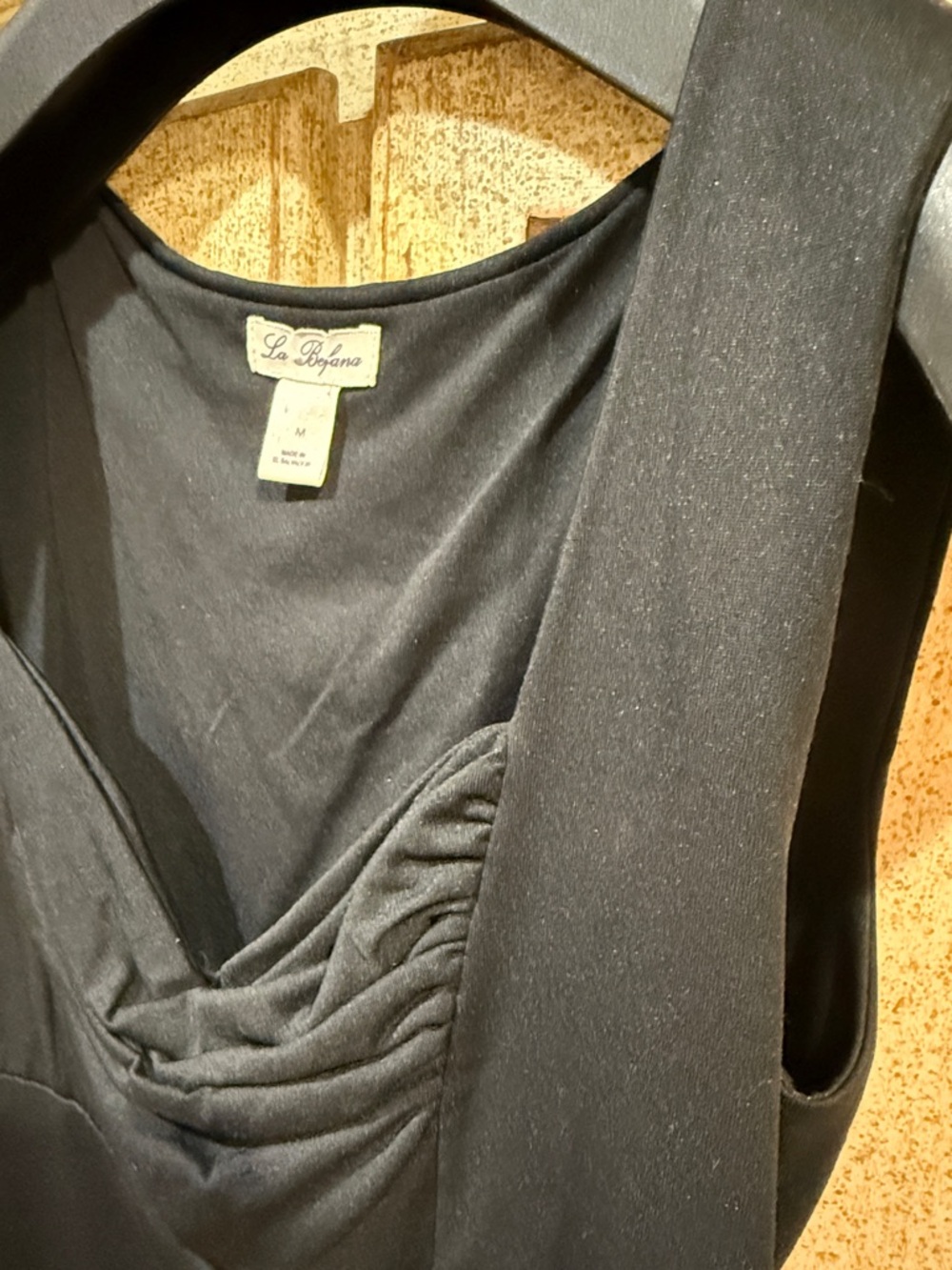 La Befana  Black Cowl Neck Sleeveless tunic - Picture 4 of 14